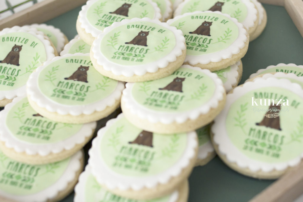 galletas personalizadas en un bautizo